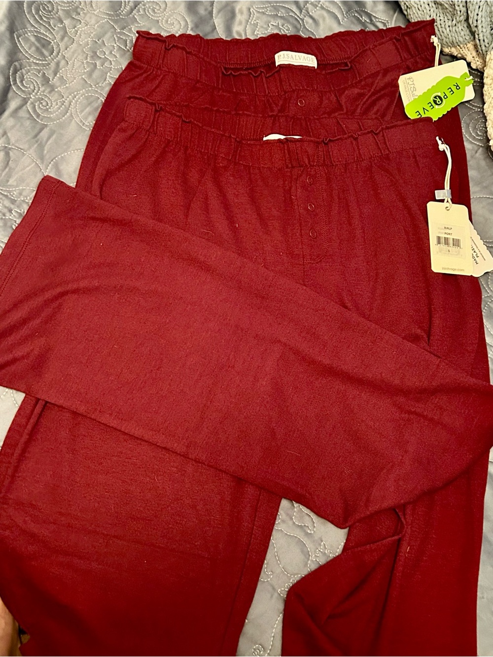 Pj Salvage Elastic Waist port Lounge Pants